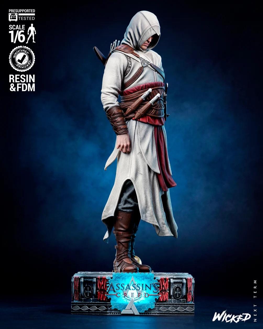 The Flying Eagle - Hooded Assassin Legend Altaïr Ibn-LaʼAhad Resin Figure 16K