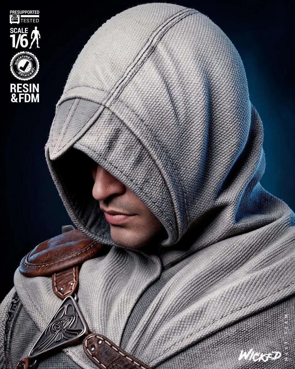The Flying Eagle - Hooded Assassin Legend Altaïr Ibn-LaʼAhad Resin Figure 16K