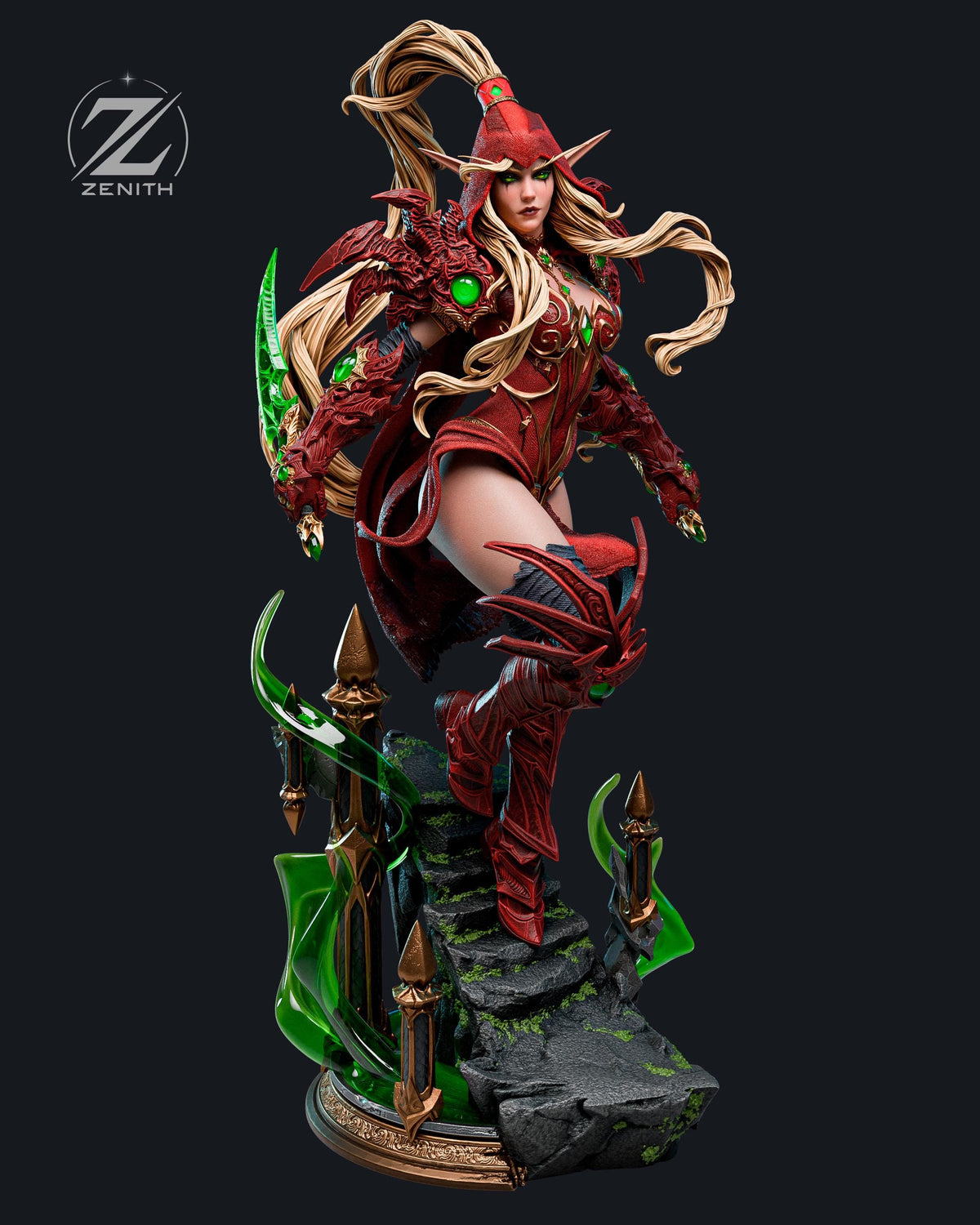 Sanguine Edge - Dark Deadly Rogue Valeera Sanguinar Resin Figure 16K