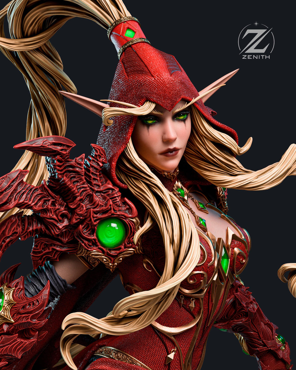 Sanguine Edge - Dark Deadly Rogue Valeera Sanguinar Resin Figure 16K